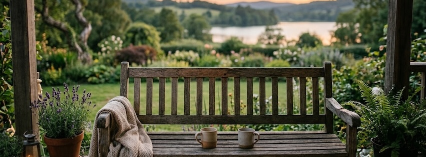 Let peace sit down beside you for a while
